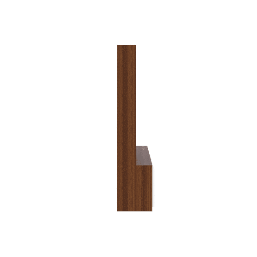 Edon TV Unit- Walnut Frosty White - Oak Inside
