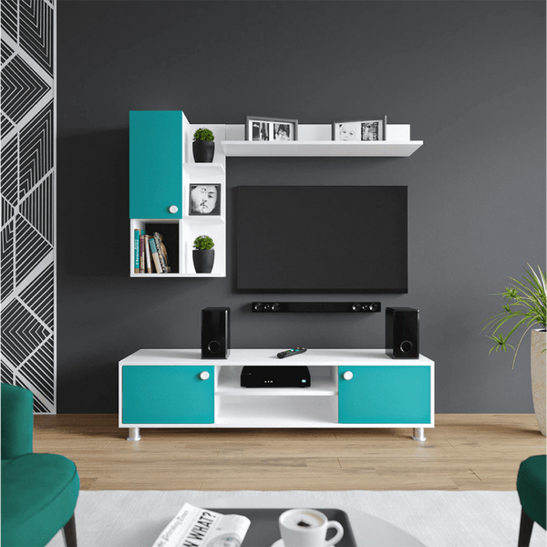 Roxy TV Panel- Upto 42 inches TV - Oak Inside