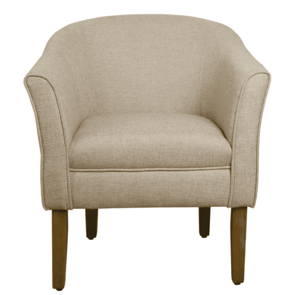 Porch & Den Kings-well Barrel Accent Chair - Oak Inside