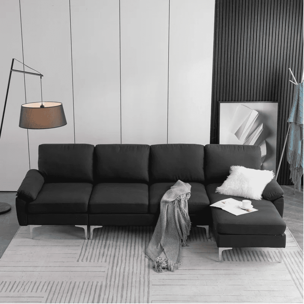 Jasmine Sectional Sofa Set RHS - Oak Inside