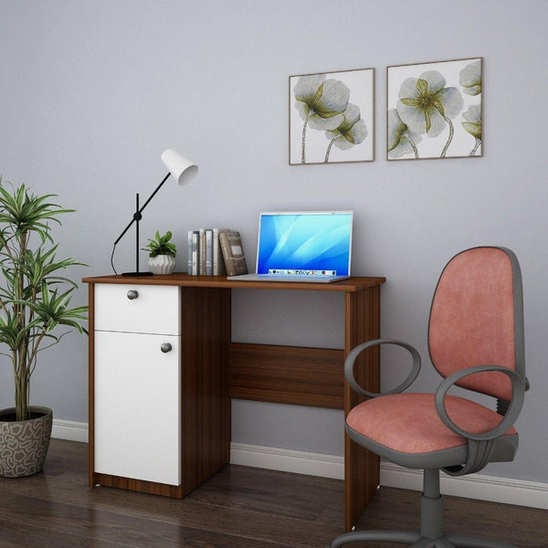 Rollex Study Table in Multi Color - Oak Inside