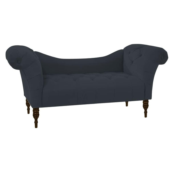 Loveseat Quilted Suede Lounger - Oak Inside