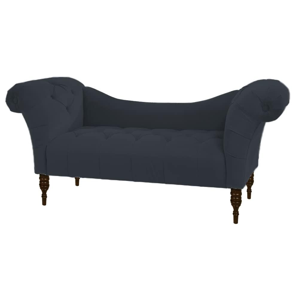Loveseat Quilted Suede Lounger - Oak Inside