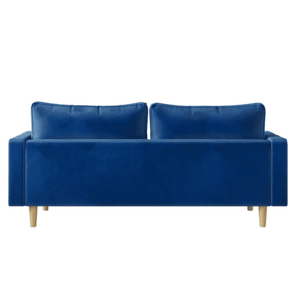 Craftmen Modern Sofa Set in Suede Fabric - Oak Inside