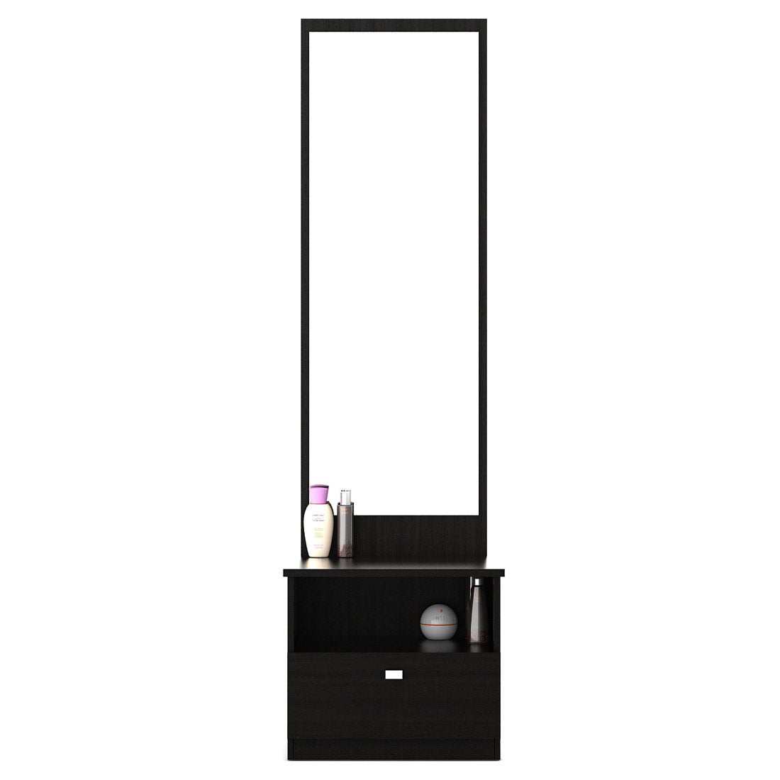 Spacewood Value Engineered Wood Dressing Table (Natural Wenge) - Oak Inside