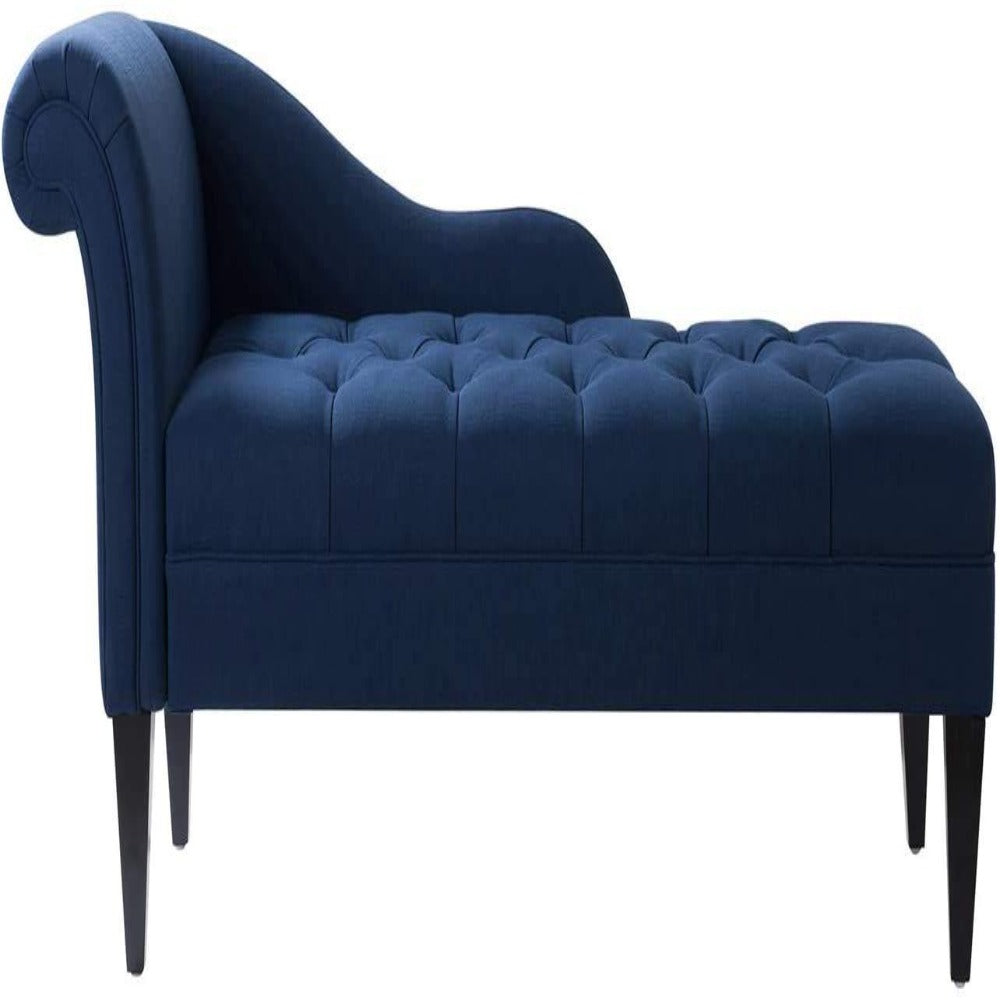 Diffo Quilted Lounger in Blue Color - Oak Inside