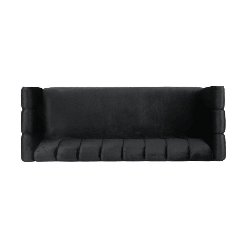 Bobran Modern Suede Sofa Sets - Oak Inside