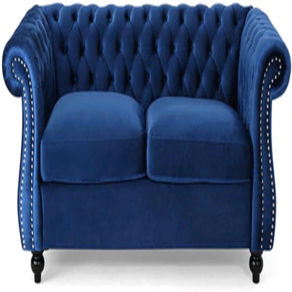 Romeo Chesterfield Sofa Set - Oak Inside