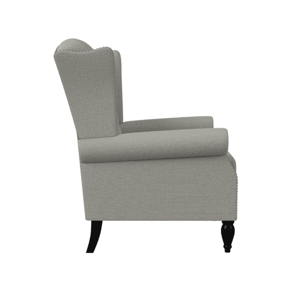 Copper Grove Crawley Diamond Button-Tufted Wingback Chair - Oak Inside