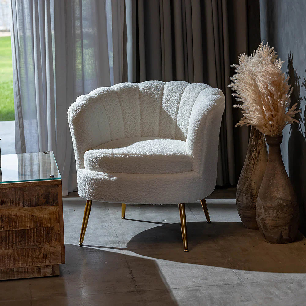 Butterfly Premium Accent Chair In Brooklyn Fabric