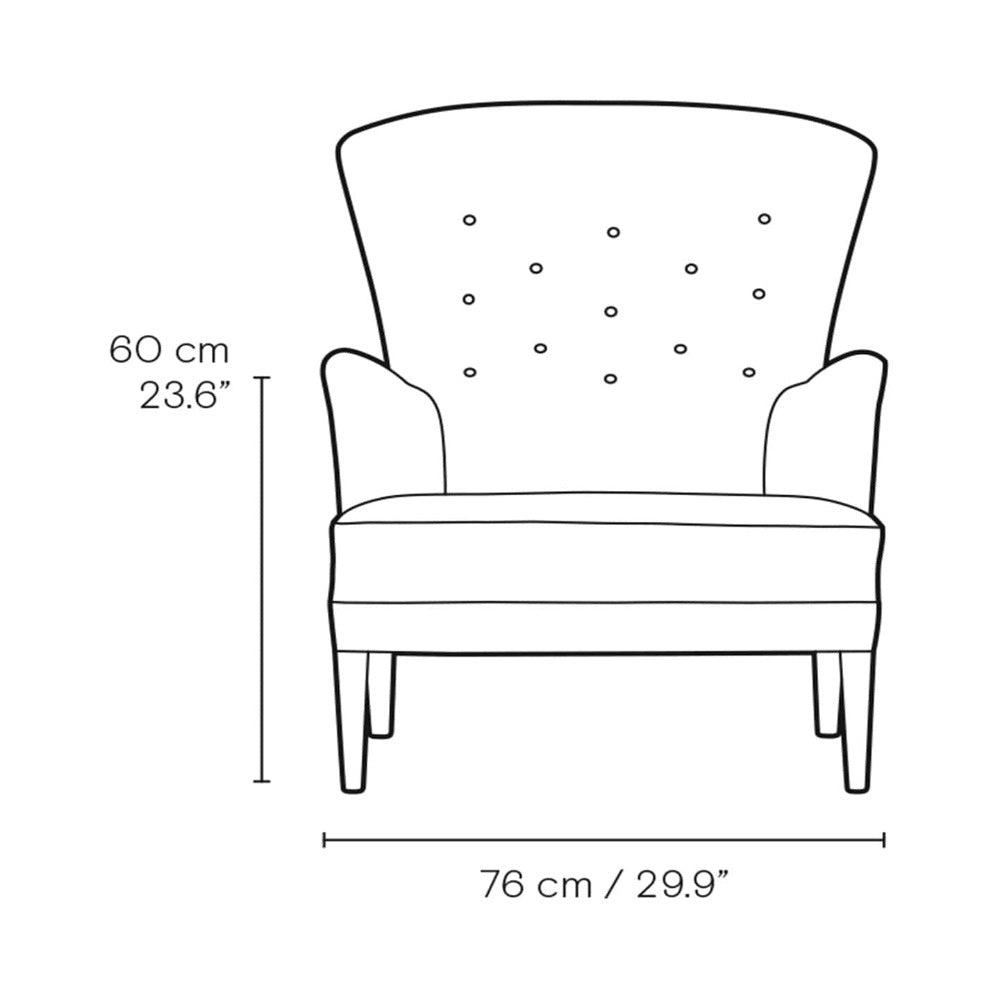 Becky Suede Accent Chair - Oak Inside