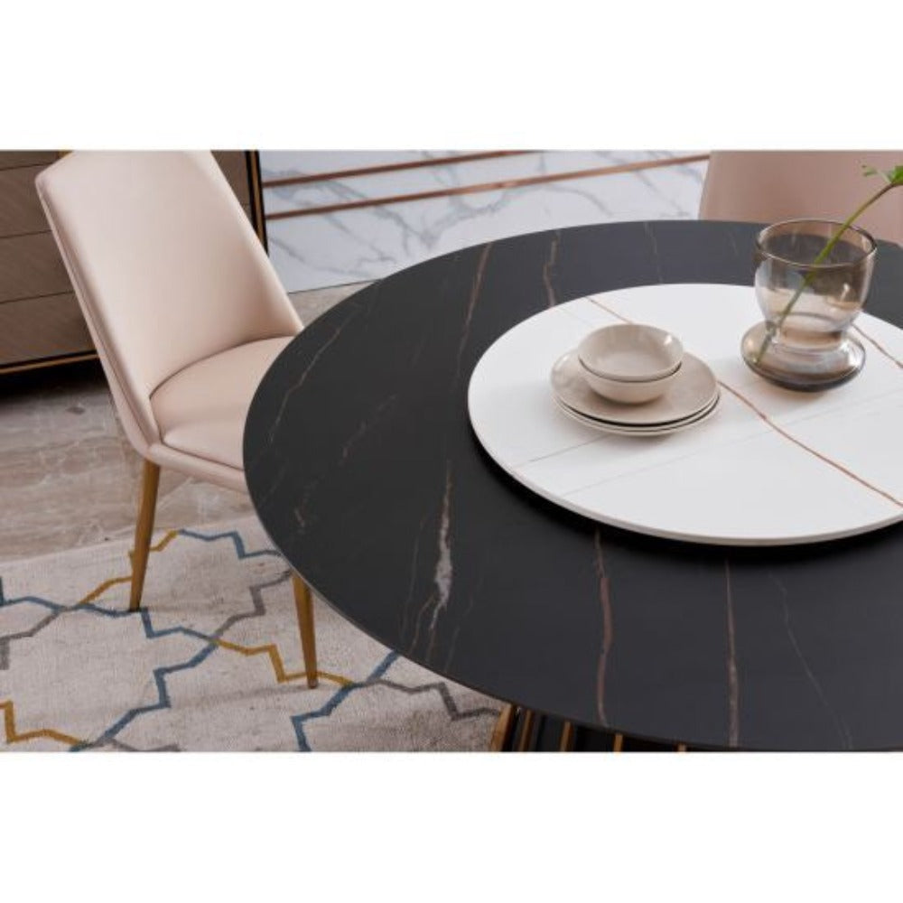 Kilo Luxury 5 Seater Dining Table - Oak Inside