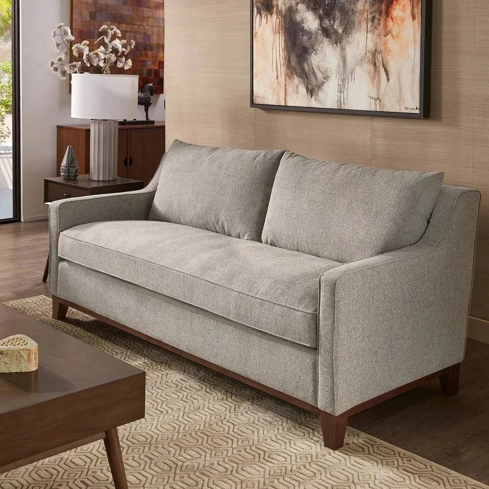 Donald Luxury Straight Line Sofa Set - Oak Inside