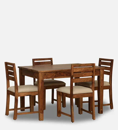 Topline 4 Seater Dining Table in Natural Color - Oak Inside