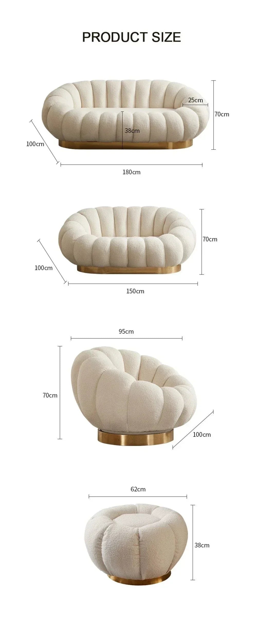 Cosco Premium Modern Sofa Set In Brooklyn Fabric