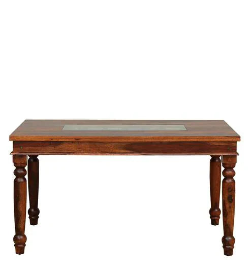 Superb 6 Seater Dining Table in Wenge Color - Oak Inside