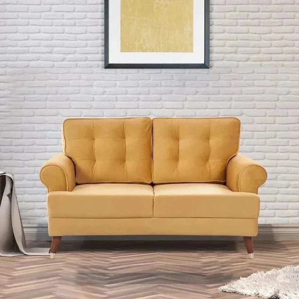 Mosco Straight Line Sofa Set - Oak Inside