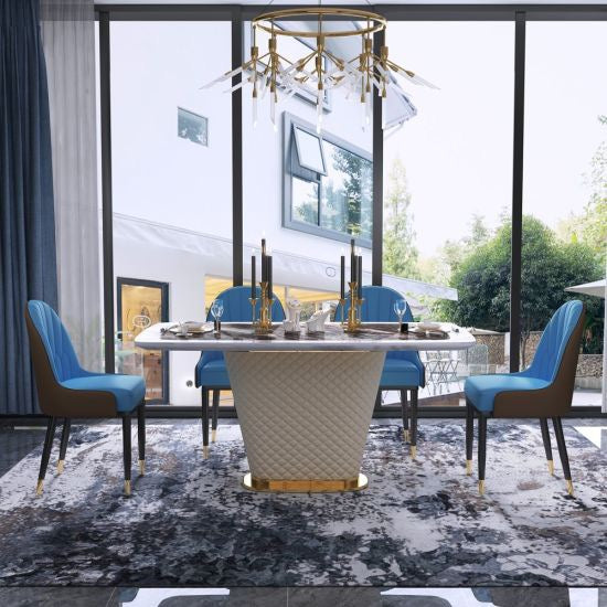 Mexican Luxury 6 Seater Dining Table - Oak Inside