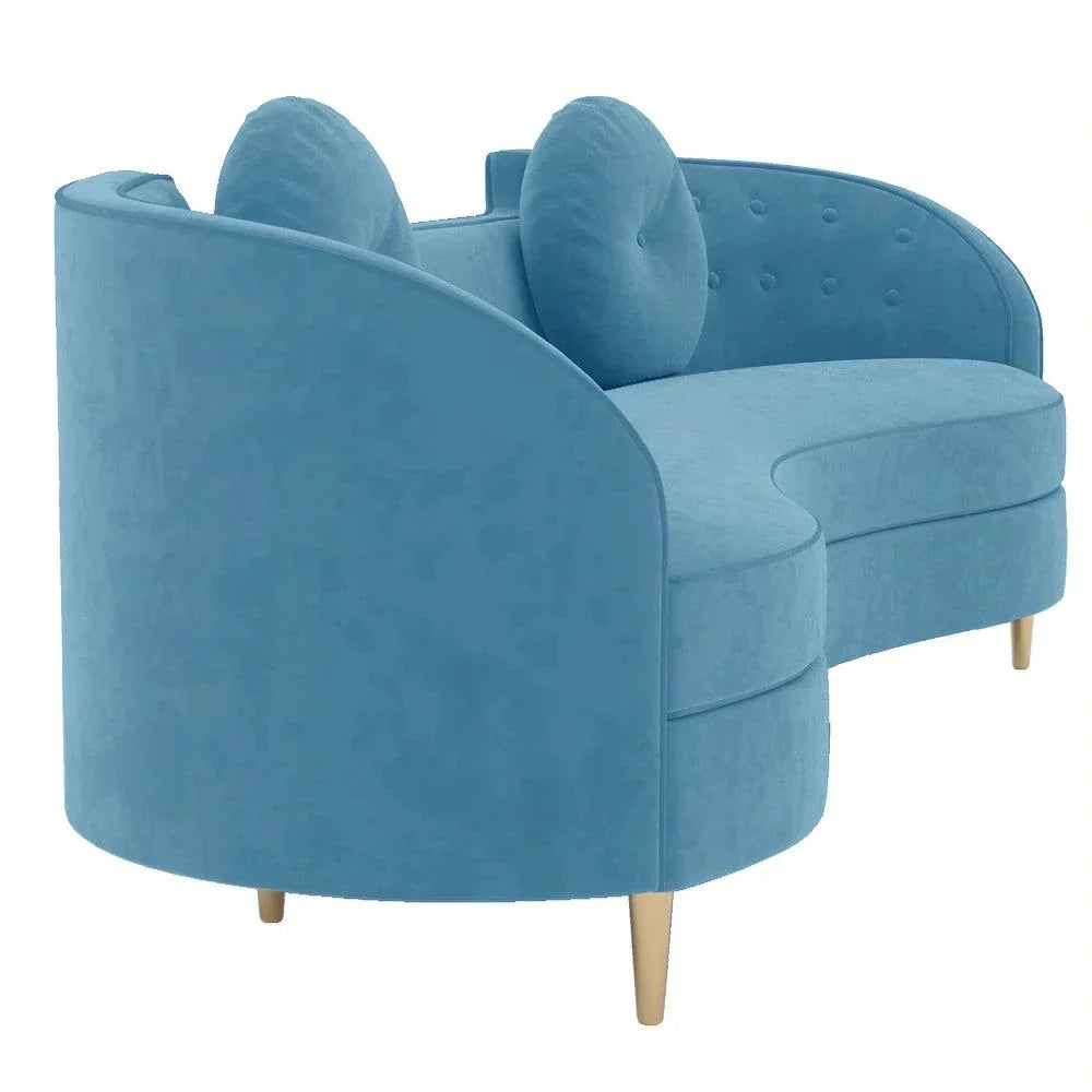 Perfecto Luxury Modern Suede Sofa Set