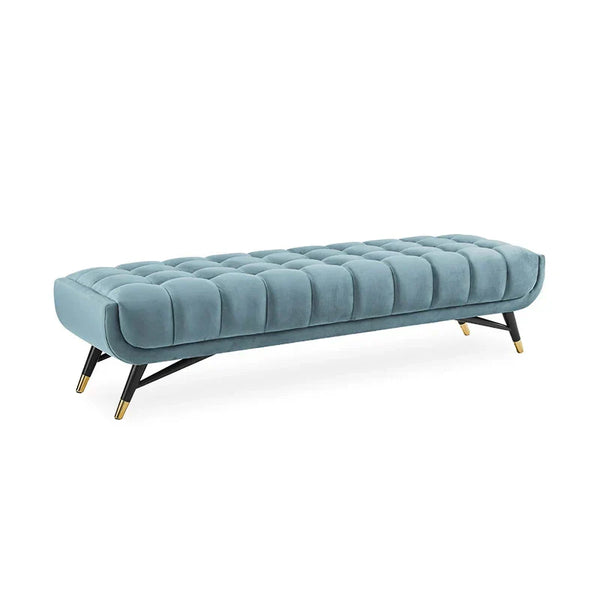 Cross line Lounger in Suede