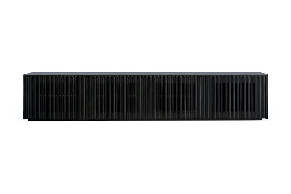 Golf Luxury TV Unit in Black - Oak Inside