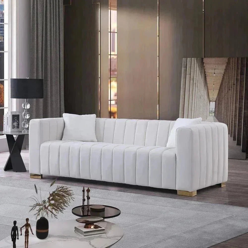 Proline Sofa Set with SS Legs - Oak Inside