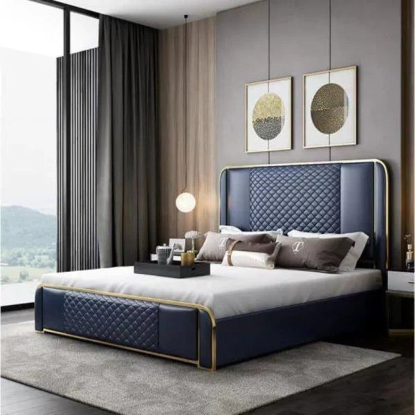 Matrix Luxury Upholstered Bed In Leatherette