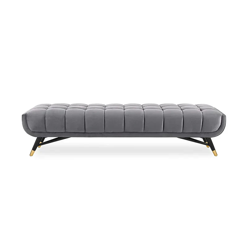 Cross line Lounger in Suede