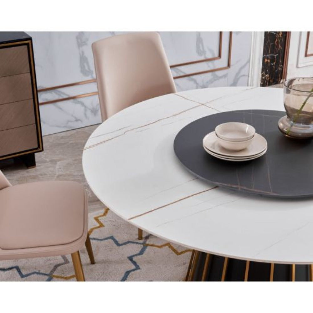 Kilo Luxury 5 Seater Dining Table - Oak Inside