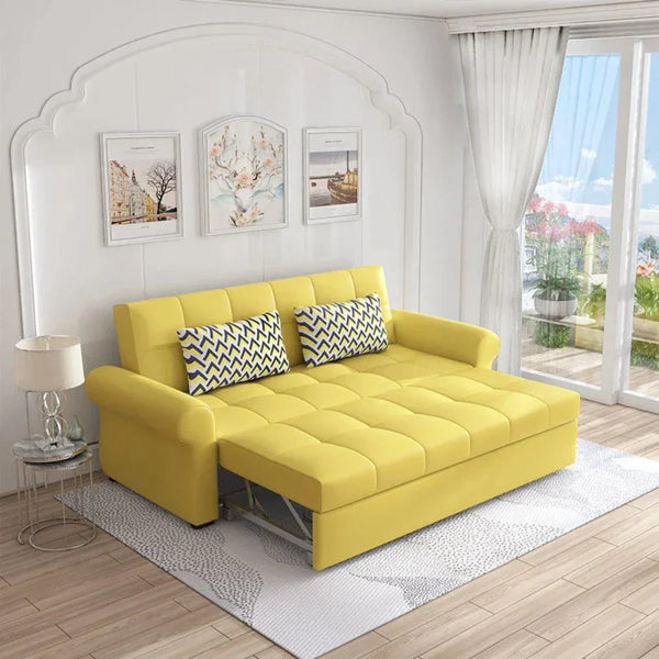 Marine Sectional Storage Sofa Cum Bed - Oak Inside