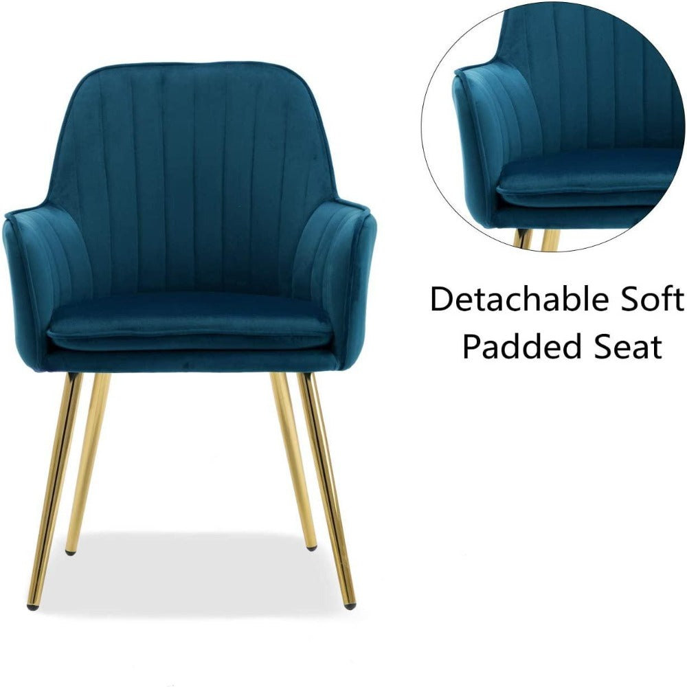 Oppo Suede Accent Chair - Oak Inside
