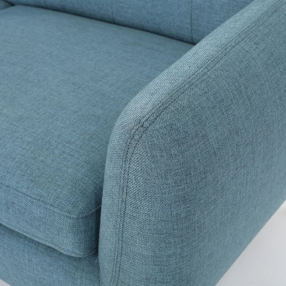 Heffy Modern Sofa Set in Suede
