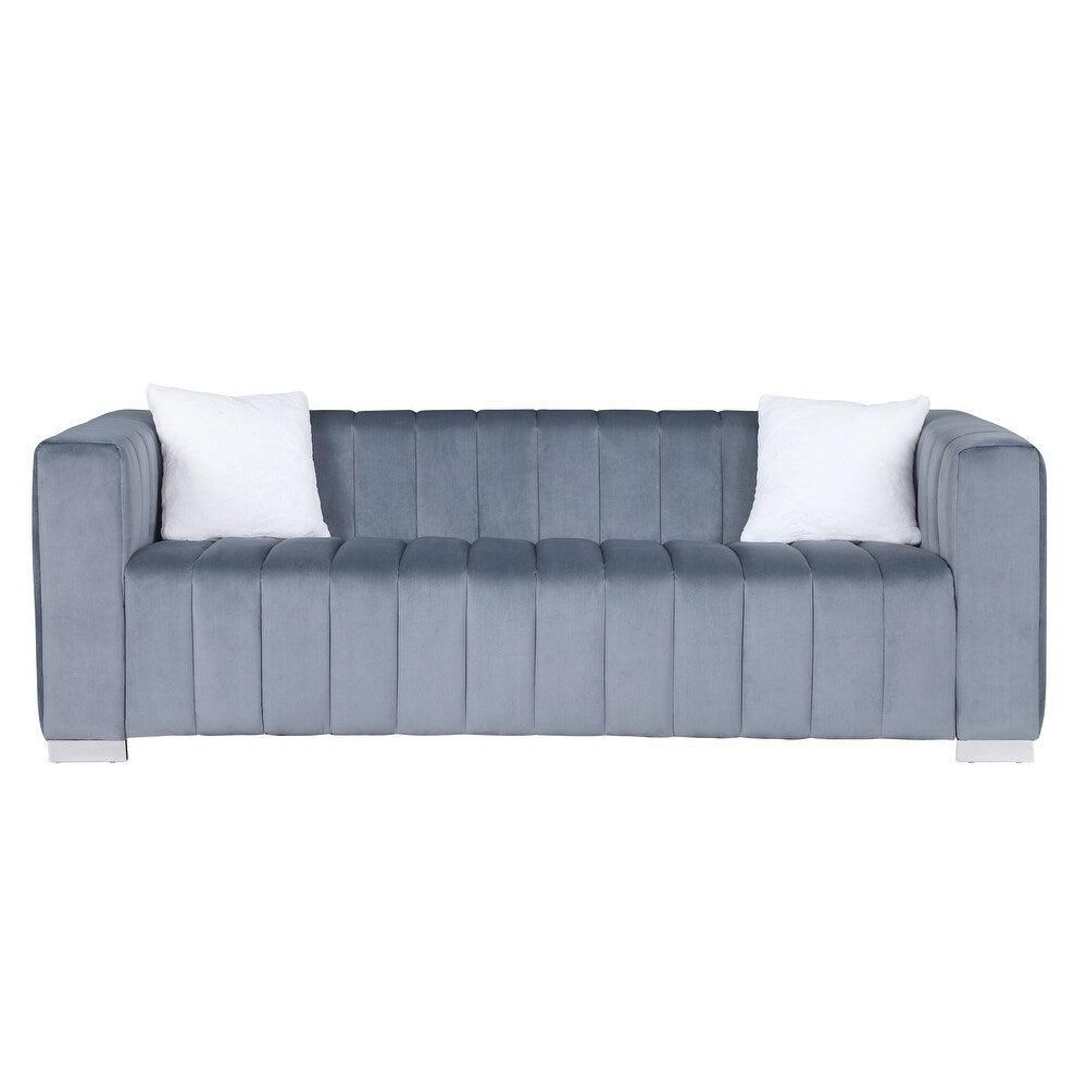 Proline Sofa Set with SS Legs - Oak Inside